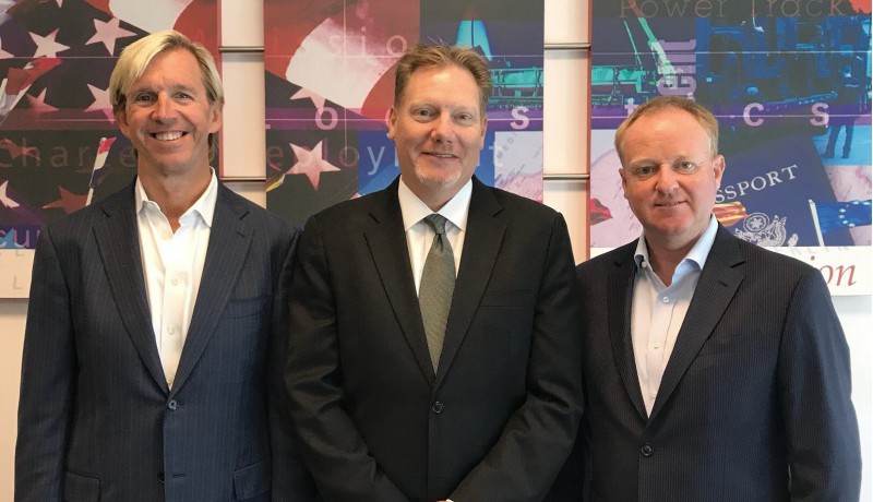 L-R: Tim Holdaway, President; Colin Holmes, Director US Sales; Robbie Neilson, COO